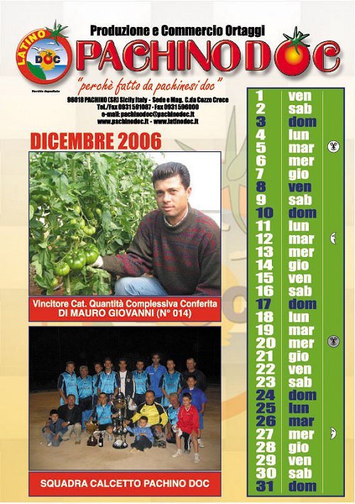 Calendario 2006